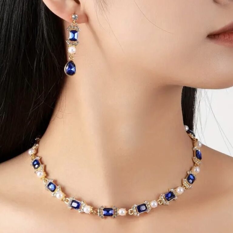 Neelkamal Sapphire Pearl Choker